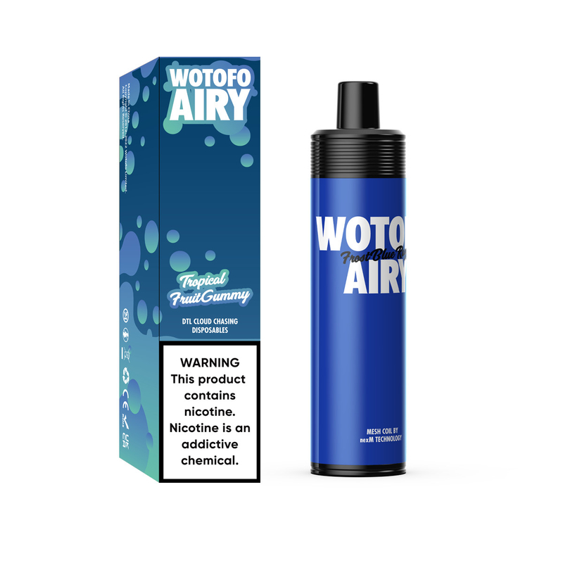 재충전용 1000 분첩 처분할 수 있는 Vape 깍지 장치 장비 Wotofo 바람이 잘 통하는 휴대용 깍지 Vape