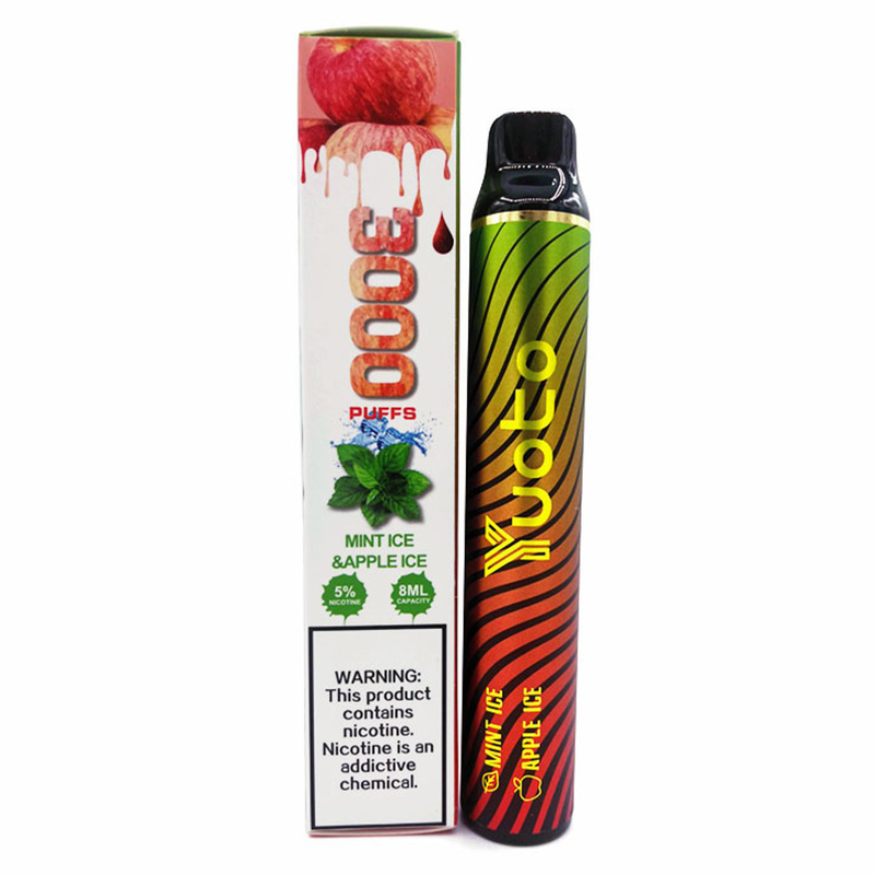 버릴 수 있는 맛을 낸 포드 바페스 3000 퍼프 1650 mah 8 밀리람베르트 듀얼 풍미 유오토 스위치