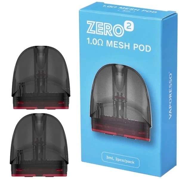 2pcs 메쉬 1.0ohm Vaporesso Zero 2 카트리지 보이는 포드 PTF 충전 시스템